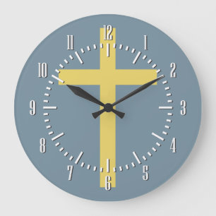 Basic Christian Kor Golden Ratio Gult Blue Stor Klocka