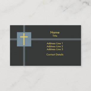 Basic Christian Kor Golden Ratio Gult Blue Visitkort