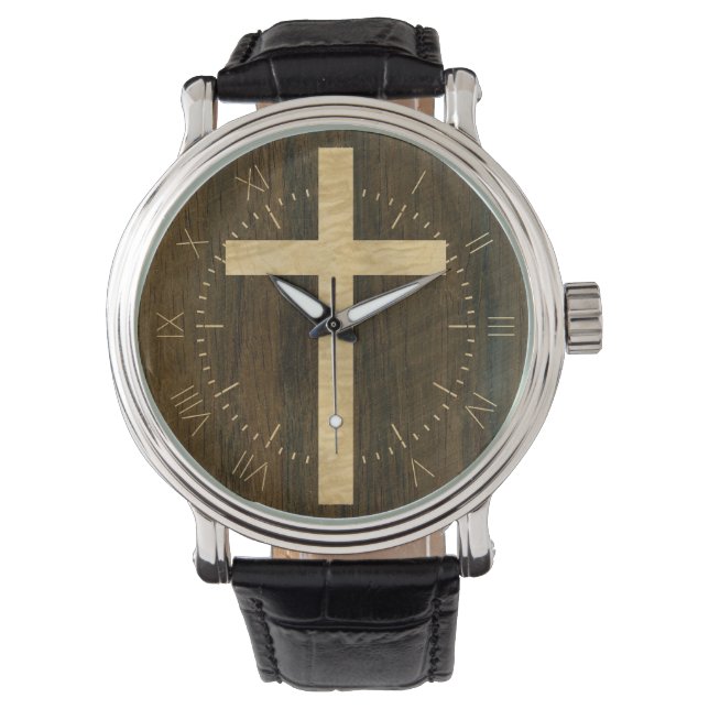 Basic Christian Kor Wooden Veneer Maple Rosewood Armbandsur (Framsida)