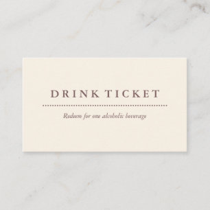Basic Clean Eggshell Brown Drink Biljett