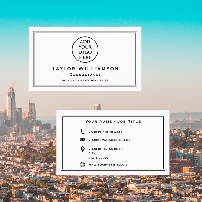 Basic Corporate Professionell Company Business Log Visitkort (Skapare uppladdad)