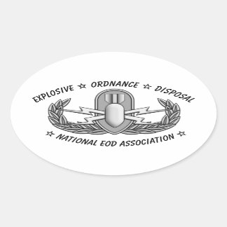 Basic EOD Badge Sticker Ovalt Klistermärke
