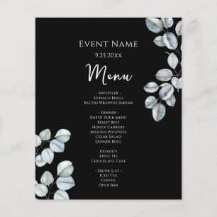 Basic Event Menu Eucalyptus Flygblad