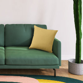 Basic Färg Honung Guld Dekorativ kudde