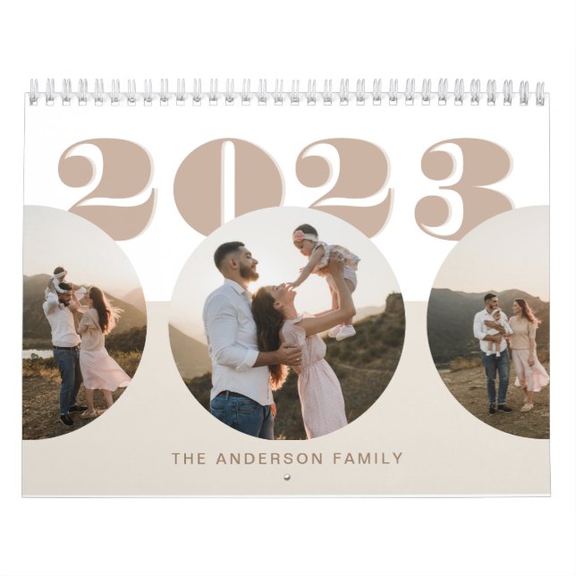 Basic-fotoskript för familjen kalender (Omslag)