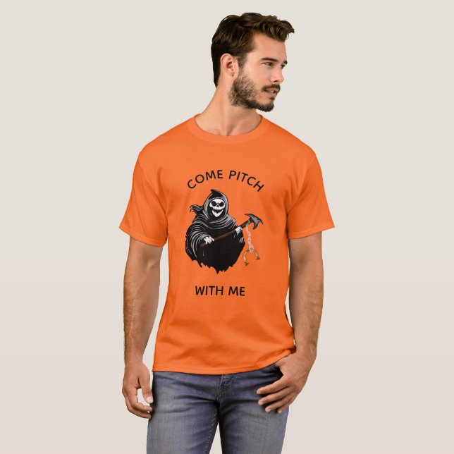 Basic Hästsko-Kastnings-T-shirt T Shirt (Hel framsida)