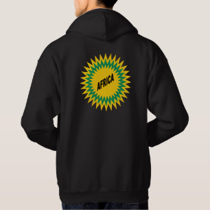 Basic Hooded Sweatshirt black back SOL AFRIKA