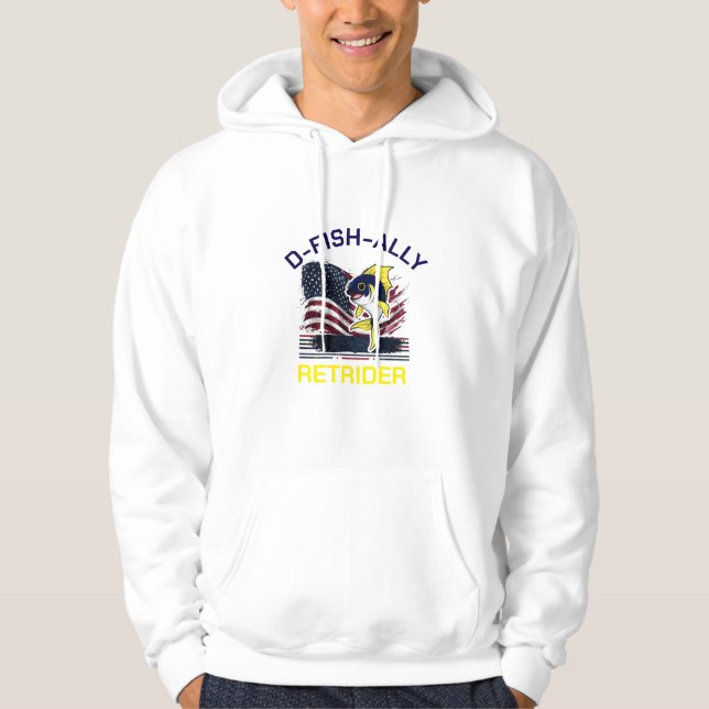 Basic Hooded Sweatshirt D-FISH ALLY RETRIDER (Framsida)