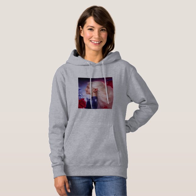Basic Hooded Sweatshirt T Shirt (Hel framsida)