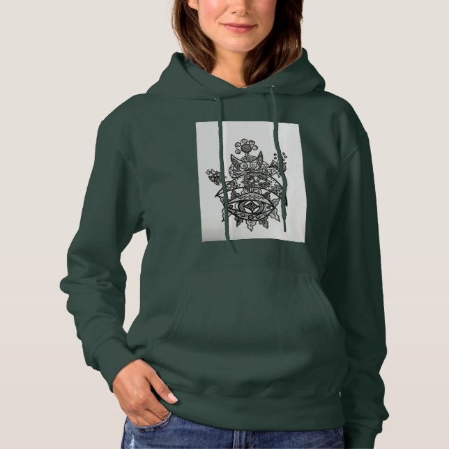 Basic Hooded Sweatshirt T Shirt (Framsida)