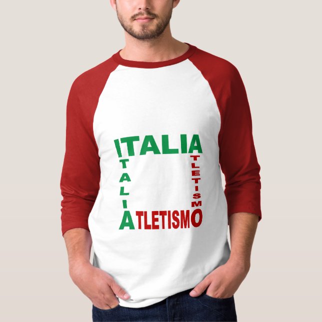 Basic ITALIA ATLETISMO raglan T-shirt (Framsida)