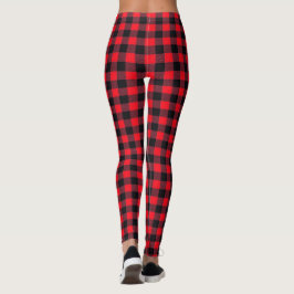 Basic Lumberjack Red and Black Buffalo Play Leggings