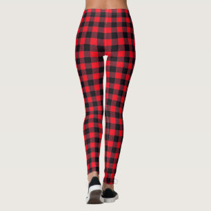 Basic Lumberjack Red and Black Buffalo Play Leggings