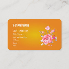 BASIC-MALL, AFFÄRSKORT, blomma Visitkort
