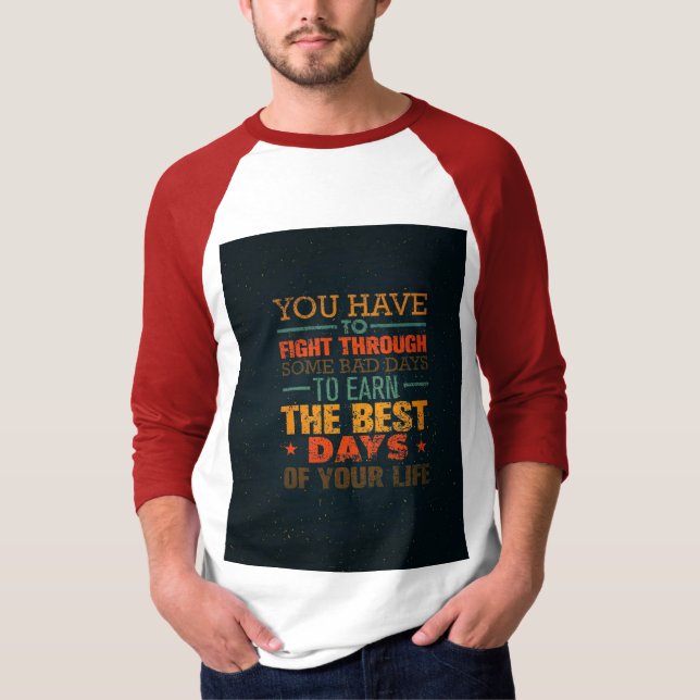 Basic Manar Rangal 3/4 Sleeve T-shirt (Framsida)