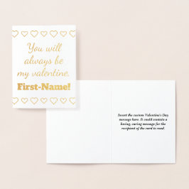 Basic- och Anpassade Valentine Day Card Folierat Kort