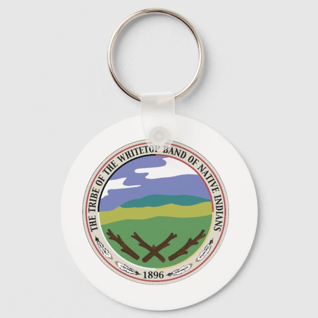 Basic One-Round Whitetop Seal Keychain (sätesförsl Nyckelring (Framsida)