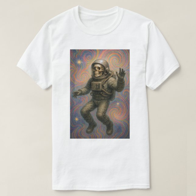 Basic Skeleton Astronaut T Shirt (Design framsida)