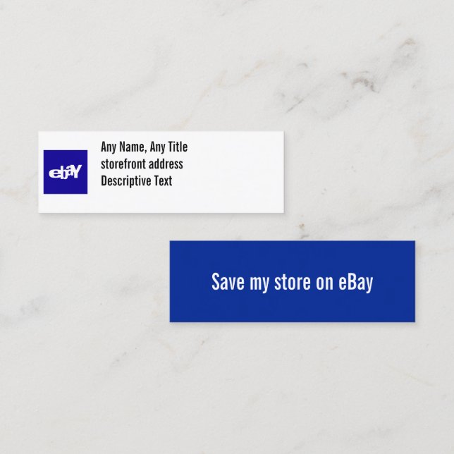 Basic Social-mediekort Mini Visitkort (Fram/baksida)