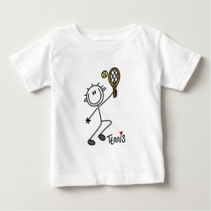 Basic Stick figur Tennis Tshirts och Gifts