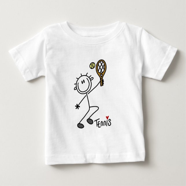 Basic Stick figur Tennis Tshirts och Gifts (Framsida)