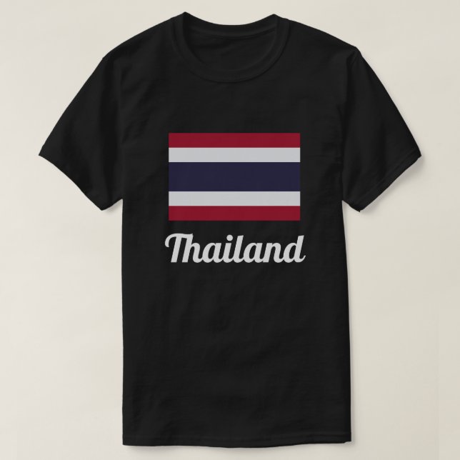Basic Thailand Flagga T-Shirt (Design framsida)