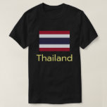 Basic Thailand Flagga T-Shirt<br><div class="desc">Konungariket Thailands historia:Konungariket Thailands färgade flagga, genom Rama VI-royalet den 28 september 1917, visar den fantastiska skönheten och kulturen i Konungariket Thailand, och varje färg på flagga återspeglar tydligt detta. Den vita på flagga representerar renheten hos Buddha, den blå är Royalty och den röda, som blod, är folket i landet....</div>