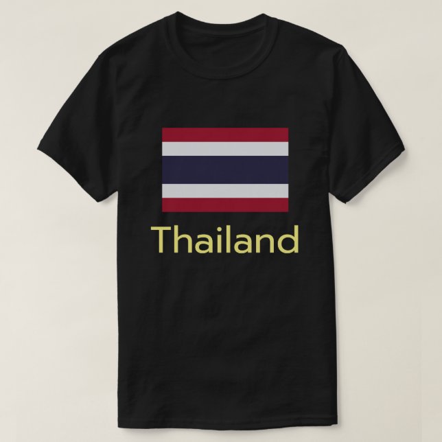 Basic Thailand Flagga T-Shirt (Design framsida)