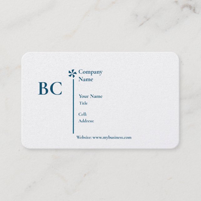 Basic white Template Business Card  homes Visitkort (Framsida)