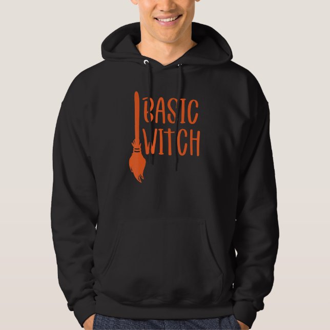 Basic Witch Broomstick 2 Hoodie (Framsida)