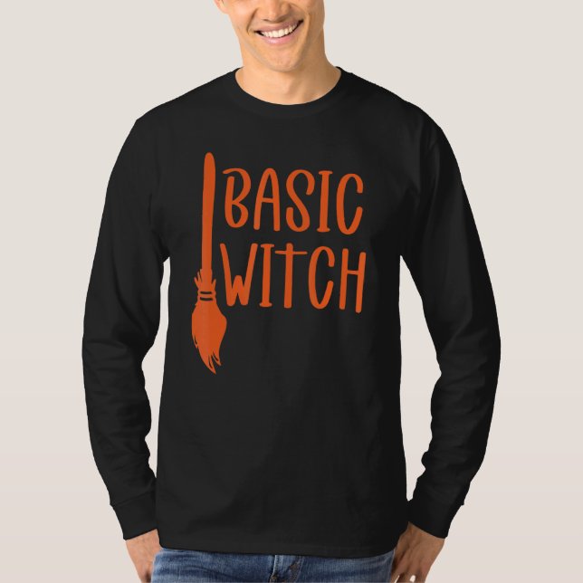 Basic Witch Broomstick 2 T Shirt (Framsida)