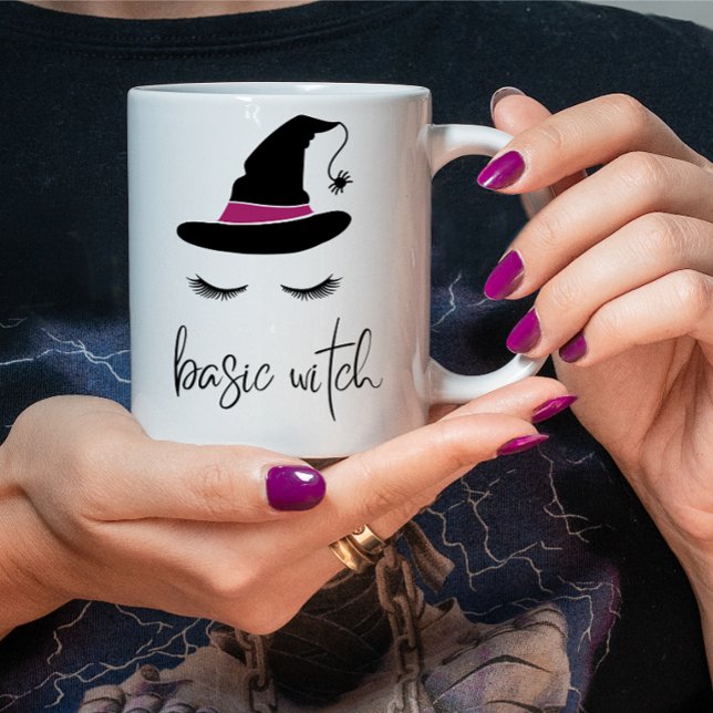 Basic Witch Coffee Mugg w/ Lash Halloween Kopp (Skapare uppladdad)
