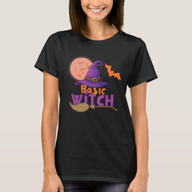 Basic Witch - for women halloween 2024  T Shirt (Framsida)