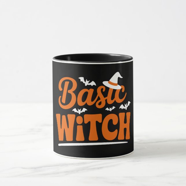 Basic Witch Funny Halloween Mugg (Center)