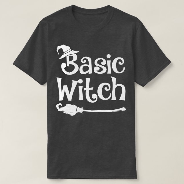 Basic Witch Halloween 800080 T Shirt (Design framsida)