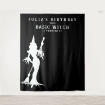 Basic Witch Halloween-Födelsedagsfestens bakgrund