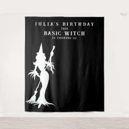 Basic Witch Halloween-Födelsedagsfestens bakgrund