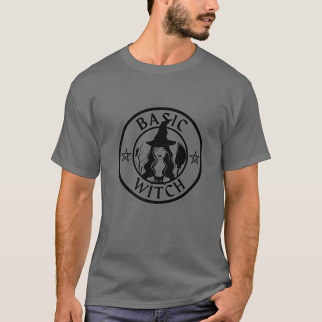 Basic Witch | Halloween Witch-kostym för kvinnor | T Shirt (Framsida)