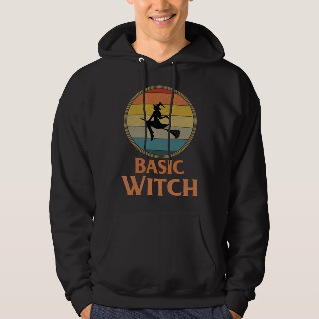 Basic Witch Halloween Womens Halloween Costume Hoodie (Framsida)