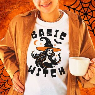 Basic Witch Mamma Girl Spooky Womens Halloween Gif T Shirt