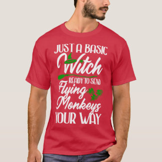 Basic Witch med flygande apor T Shirt