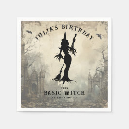Basic Witch Modern Women Halloween Pappersservett
