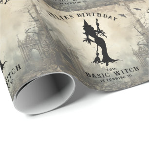Basic Witch Modern Women Halloween Presentpapper