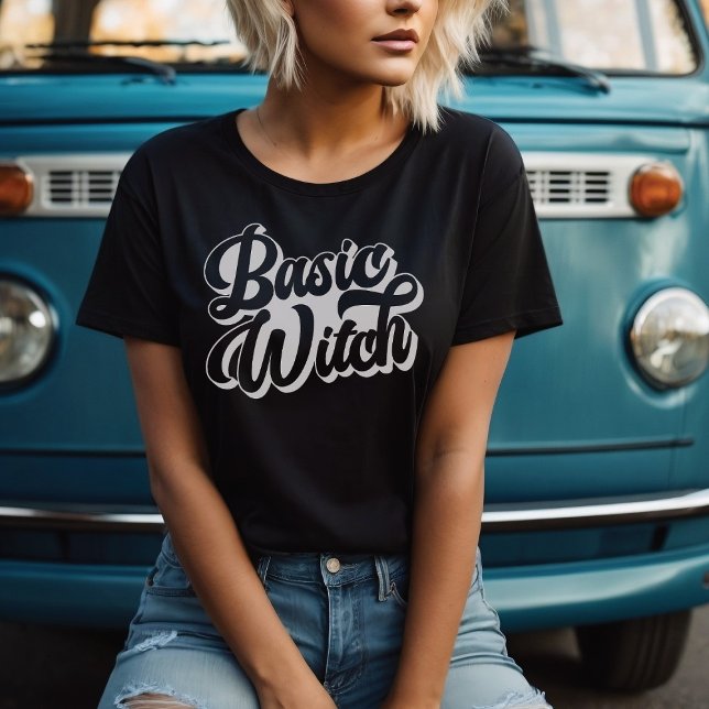 Basic Witch Retro Stil Anpassade T-Shirt (Skapare uppladdad)