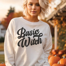 Basic Witch Retro Stil T Shirt