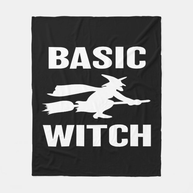 Basic Witch roligt Halloween säger att kvinnor Fleecefilt (Framsidan)