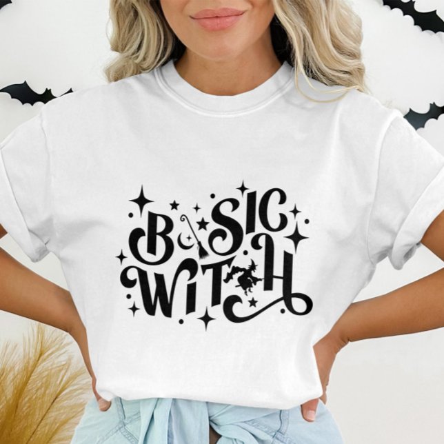 Basic Witch roligt Modern Womens Halloween T Shirt (Skapare uppladdad)
