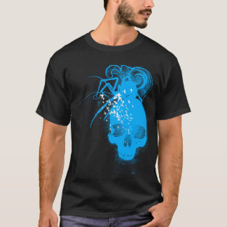 BasicBlk SpiderSkull (SkyBlue) Tee