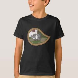 Basil Barn och Baby Mörk Shirt T