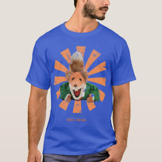 Basil Brush Retro Japanska vänner T Shirt